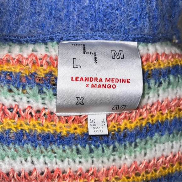 Leandra Medine x Mango Striped Sequin Sweater multicolor - Picture 7 of 7